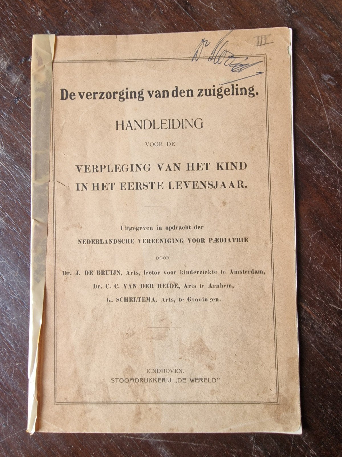 De verzorging van den zuigeling - Handleiding, Ophalen of Verzenden, Gelezen, Opvoeding tot 6 jaar, Dr. J. de Bruijn, Dr. C.C. van der Heide, G. Scheltema