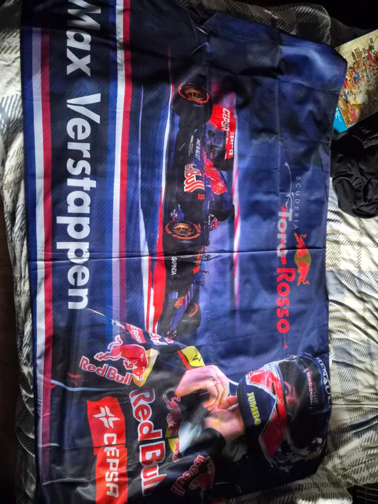 Max Verstappen Toro Rosso Vlag/Banner Red Bull Racing F1, Verzamelen, Automerken, Motoren en Formule 1, Ophalen of Verzenden, Zo goed als nieuw