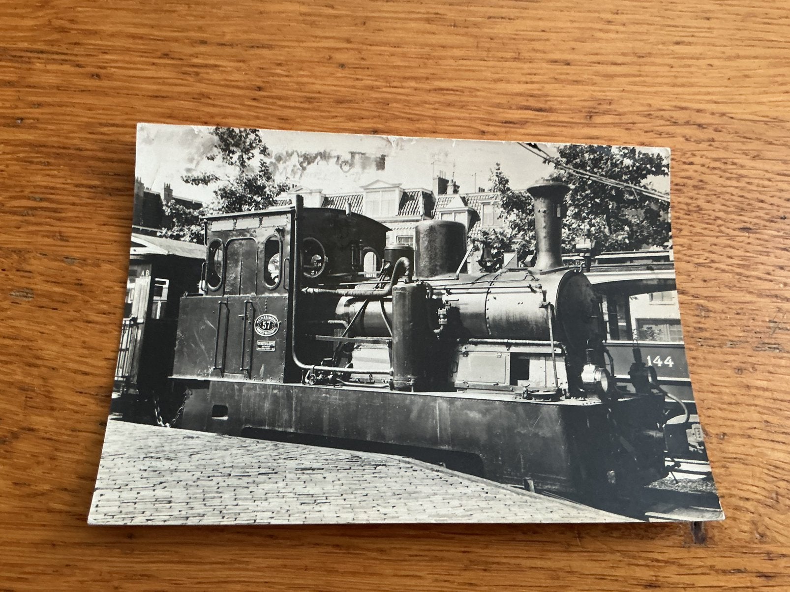 319 Rotterdam RTM stoomlocomotief REPRODUCTIE, Ophalen of Verzenden, Voor 1920, Zuid-Holland