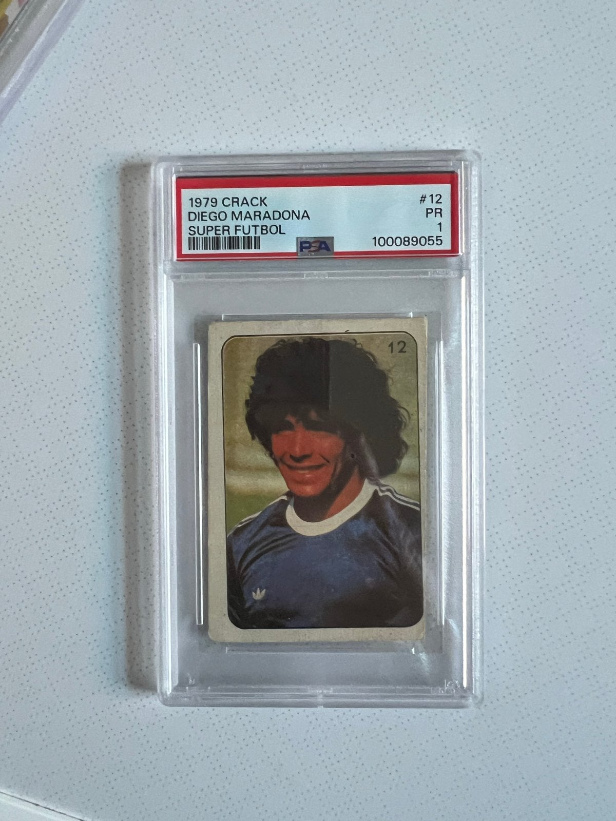 1979 Crack Diego Maradona Super Futbol PSA 1 PR, Ophalen of Verzenden, Gebruikt