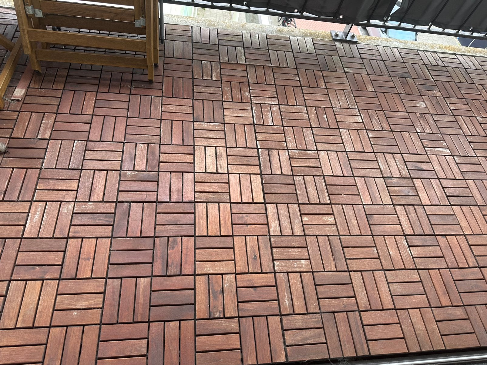 Verwijderen van balkonvlonders, Tuin en Terras, Ophalen, Zo goed als nieuw, Hout