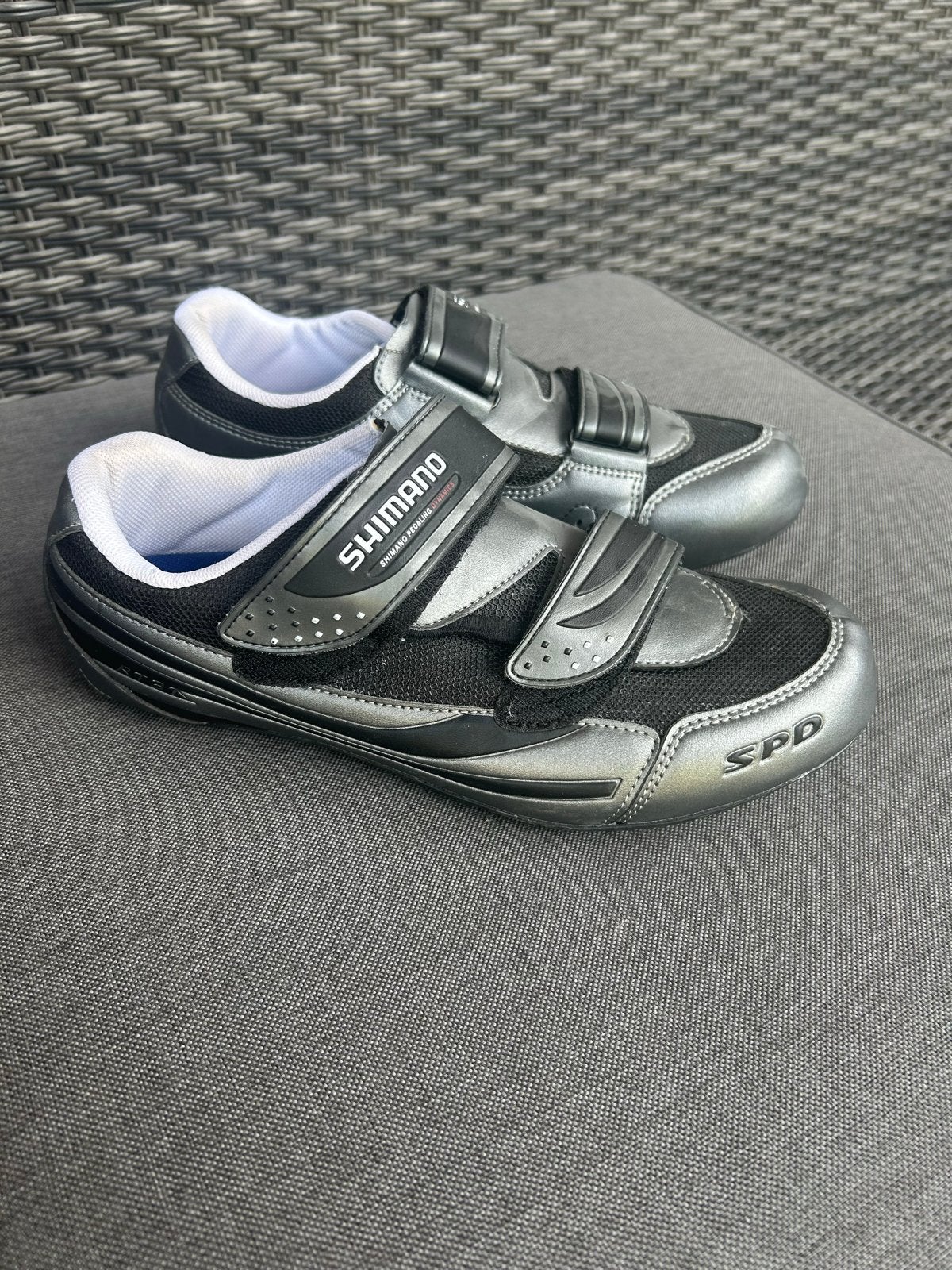 Shimano SPD Fietsschoenen Maat 43 - Zilver/Zwart, Gebruikt, Dames, Schoenen, Overige maten