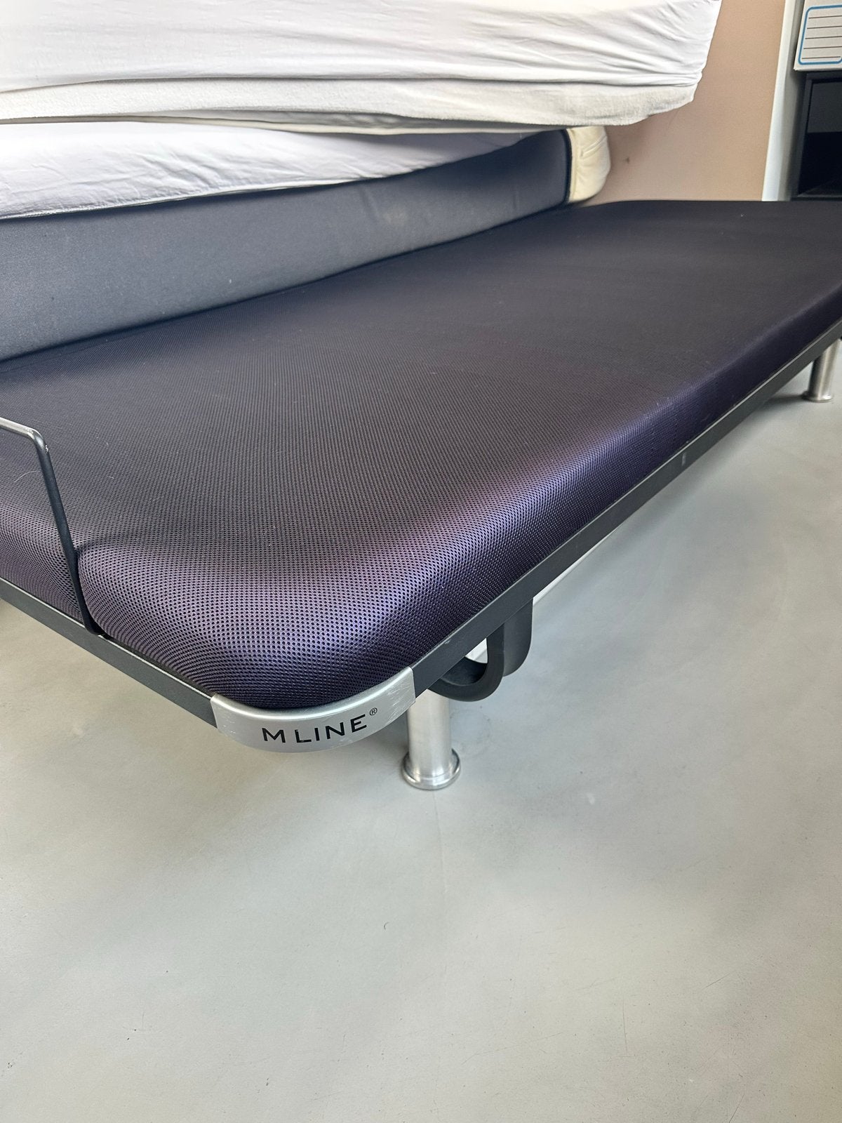M-Line verstelbaar bed met CoolMax matras, 90 cm, Eenpersoons, Zwart, Ophalen of Verzenden