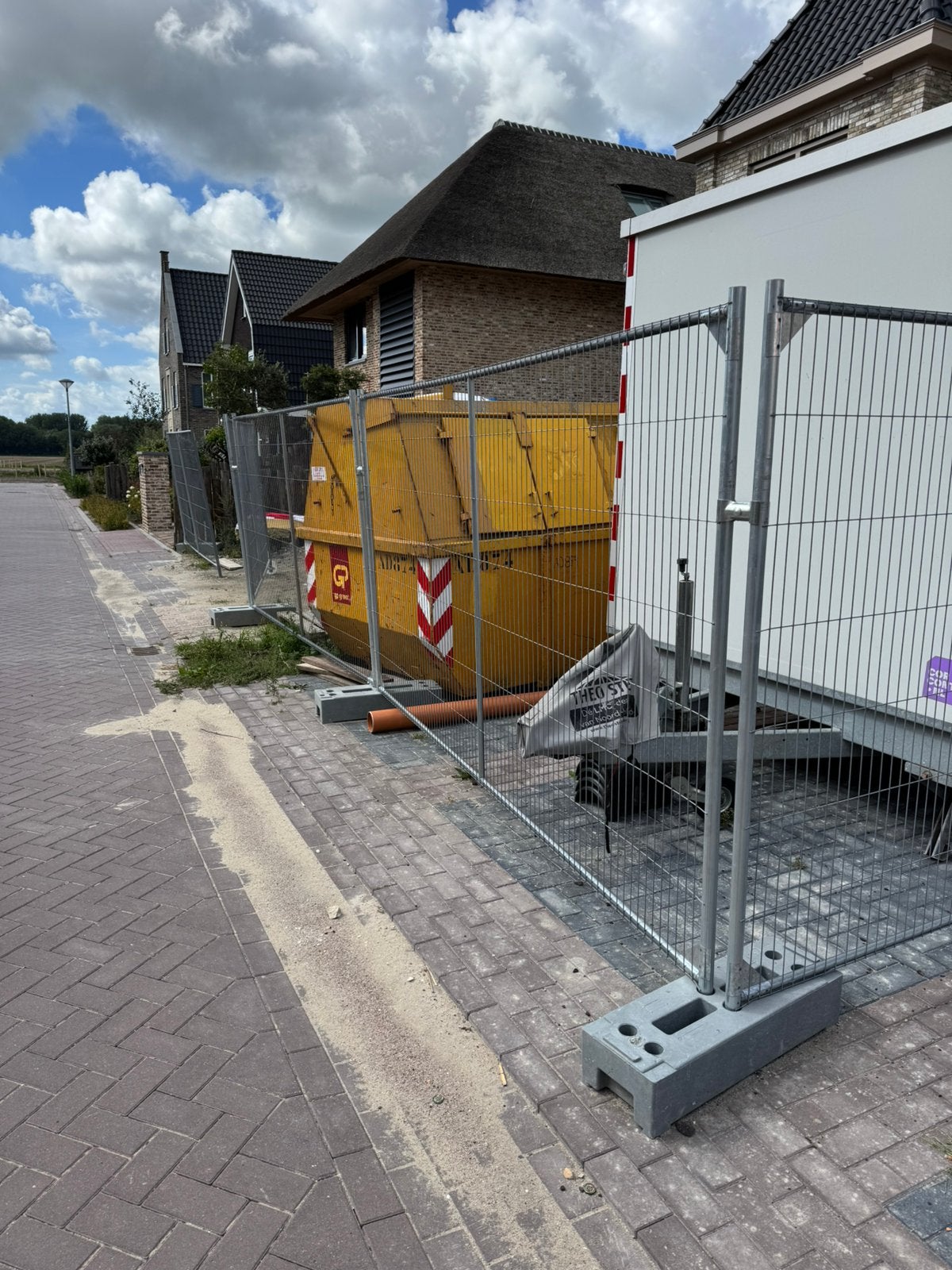 Bouwhekken set van 7 compleet met klemmen, blokken & wiel, Doe-het-zelf en Verbouw, Ophalen, Zo goed als nieuw, Overige typen