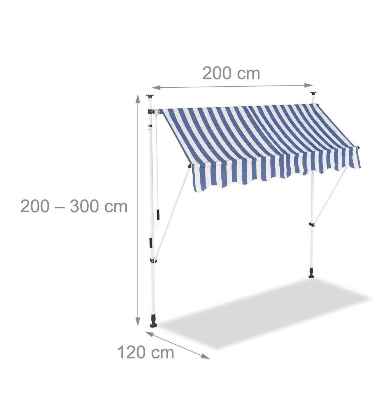 Klemzonnescherm Voor Balkon, Tuin en Terras, Ophalen, Verstelbaar, Helmond / Someren, Nieuw