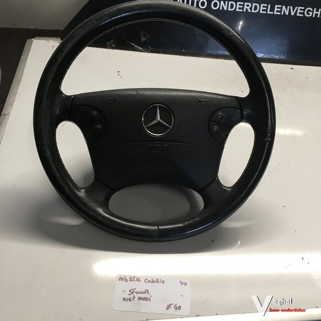 Mercedes CLK  Cabrio   2000  Lederen Stuurwiel met bediening, Auto-onderdelen, Interieur en Bekleding, Gebruikt, -, -, Ophalen of Verzenden