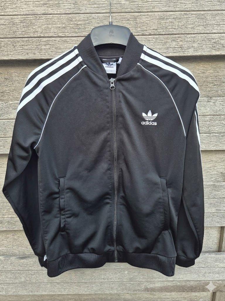 Adidas meisjes trainingsjack SST mt. 164, Adidas, Meisje, Sport- of Zwemkleding, Ophalen of Verzenden