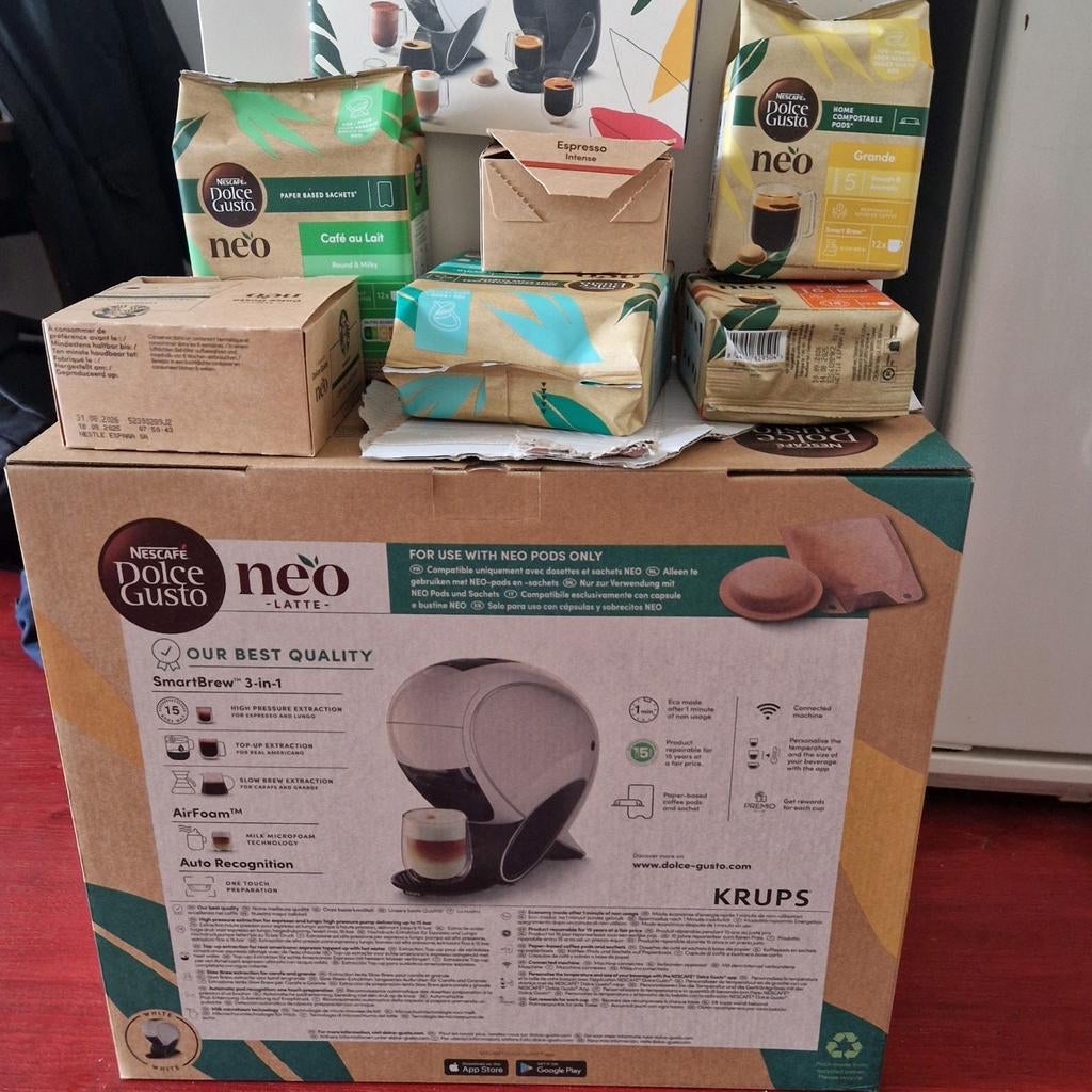 Koffie apparaat helemaal nieuw. Komt mee met alles in foto, Ophalen, Nieuw, Koffiemachine