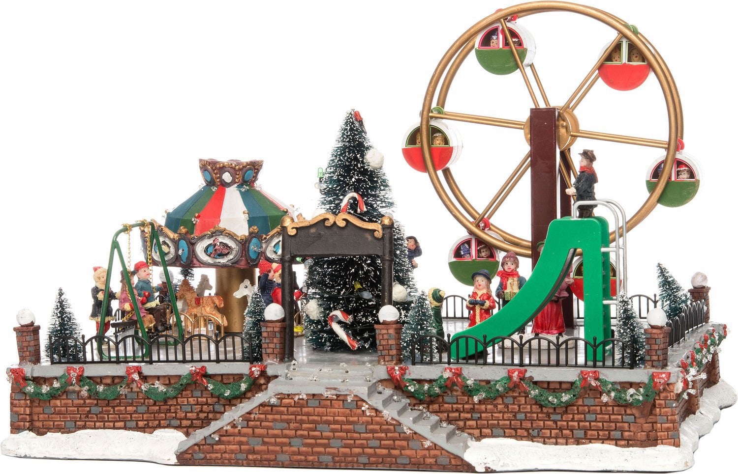 Intratuin kerstdorpminiatuur winterkermis, Diversen, Ophalen of Verzenden, Zo goed als nieuw