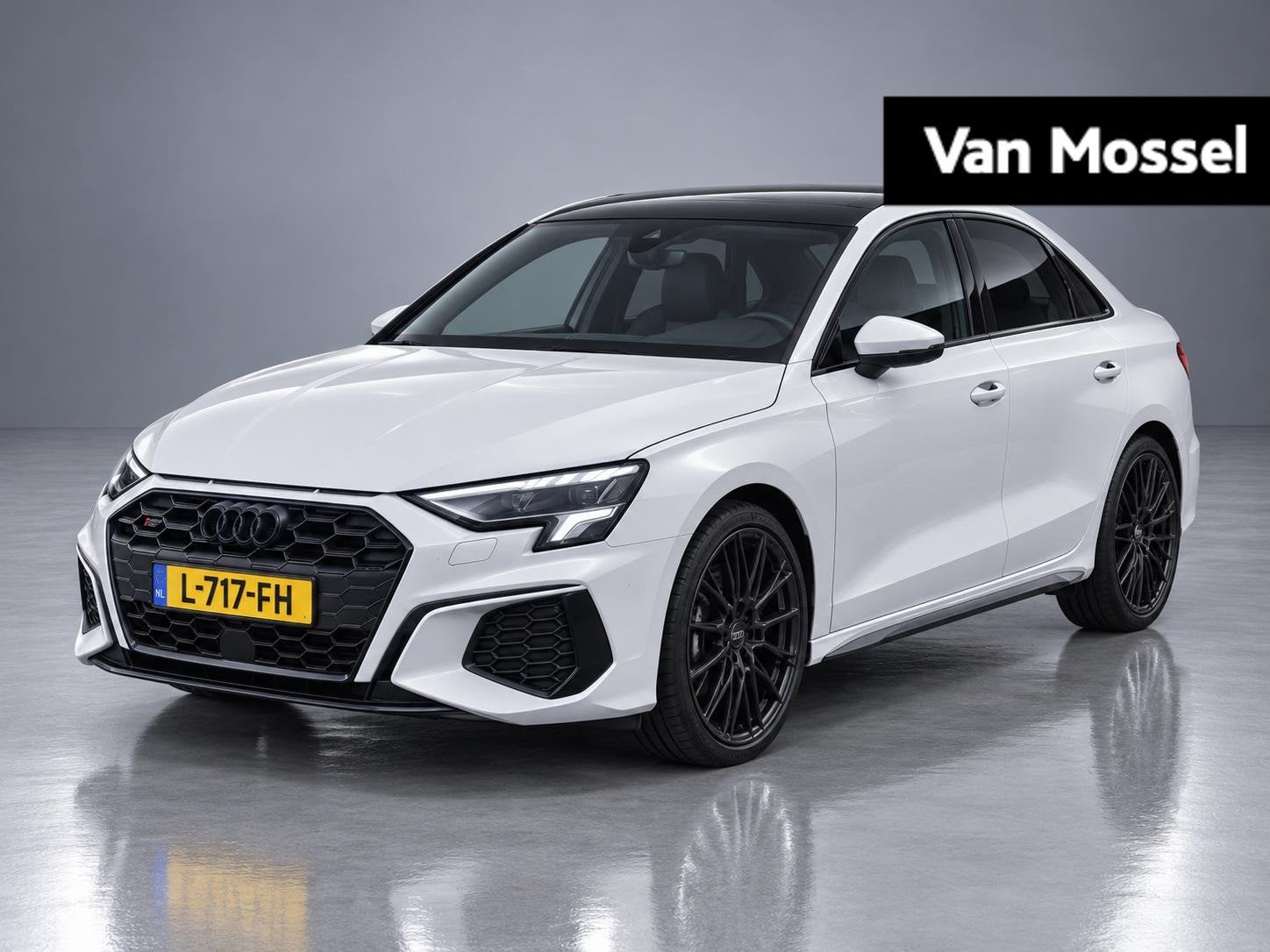 Audi S3 Limousine 2.0 TFSI quattro 310 PK | Panoramadak | Na, Auto's, Gebruikt, 4 cilinders, Leder en Stof, Wit