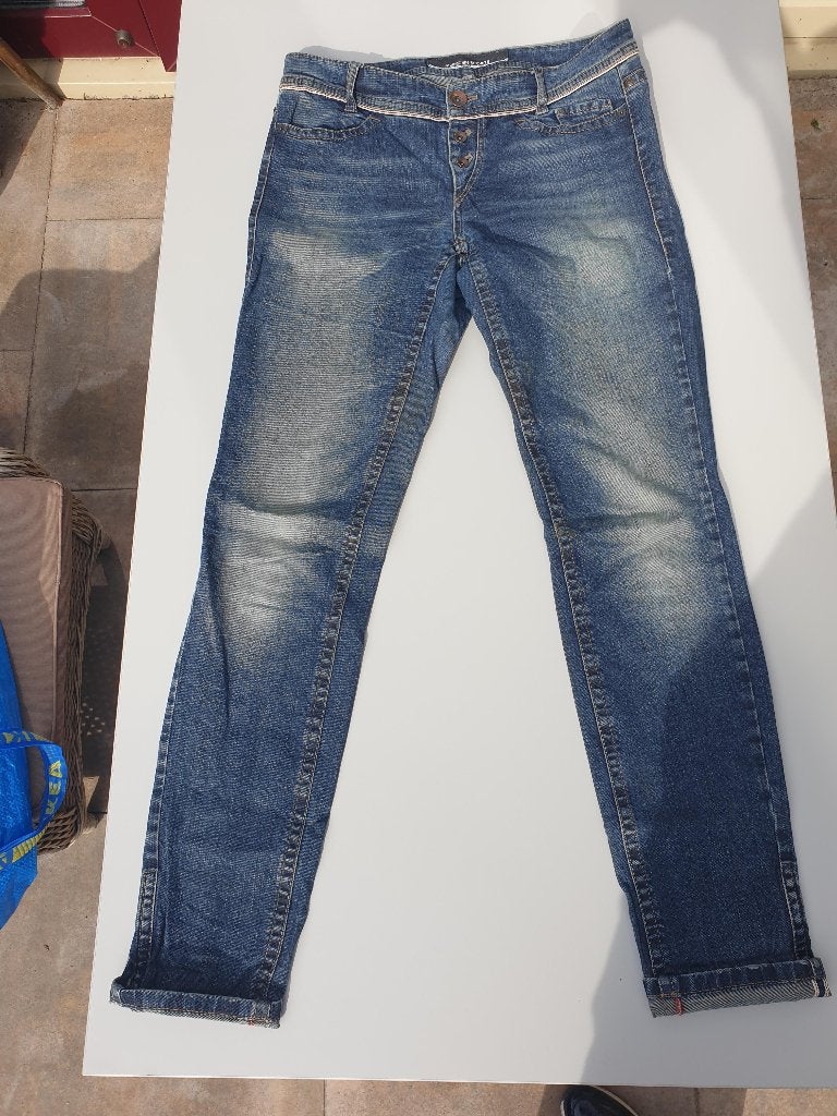 Marccain fantastische sports jeans mt N3 38 40 blauw 31, Zo goed als nieuw, W30 - W32 (confectie 38/40), Marccain, Verzenden