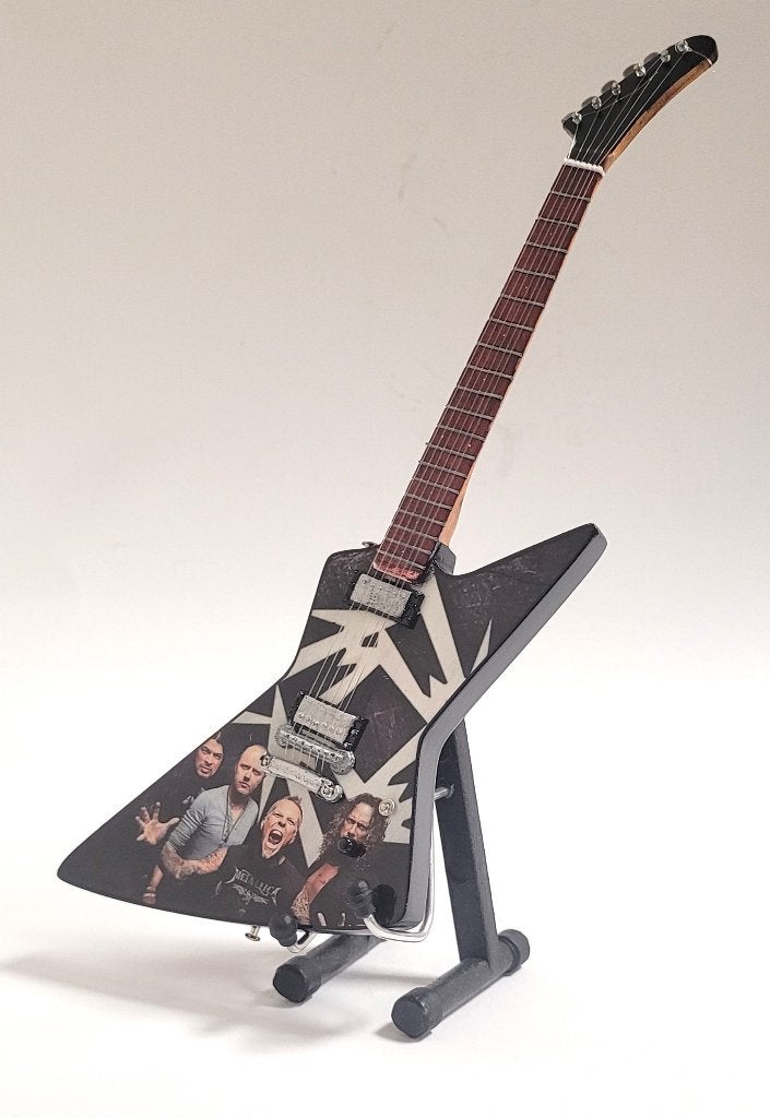 Metallica foto miniatuur gitaar 25cm mini guitar decoratie, Info@deconoord.nl, Deco Noord, Nieuw, Ophalen of Verzenden