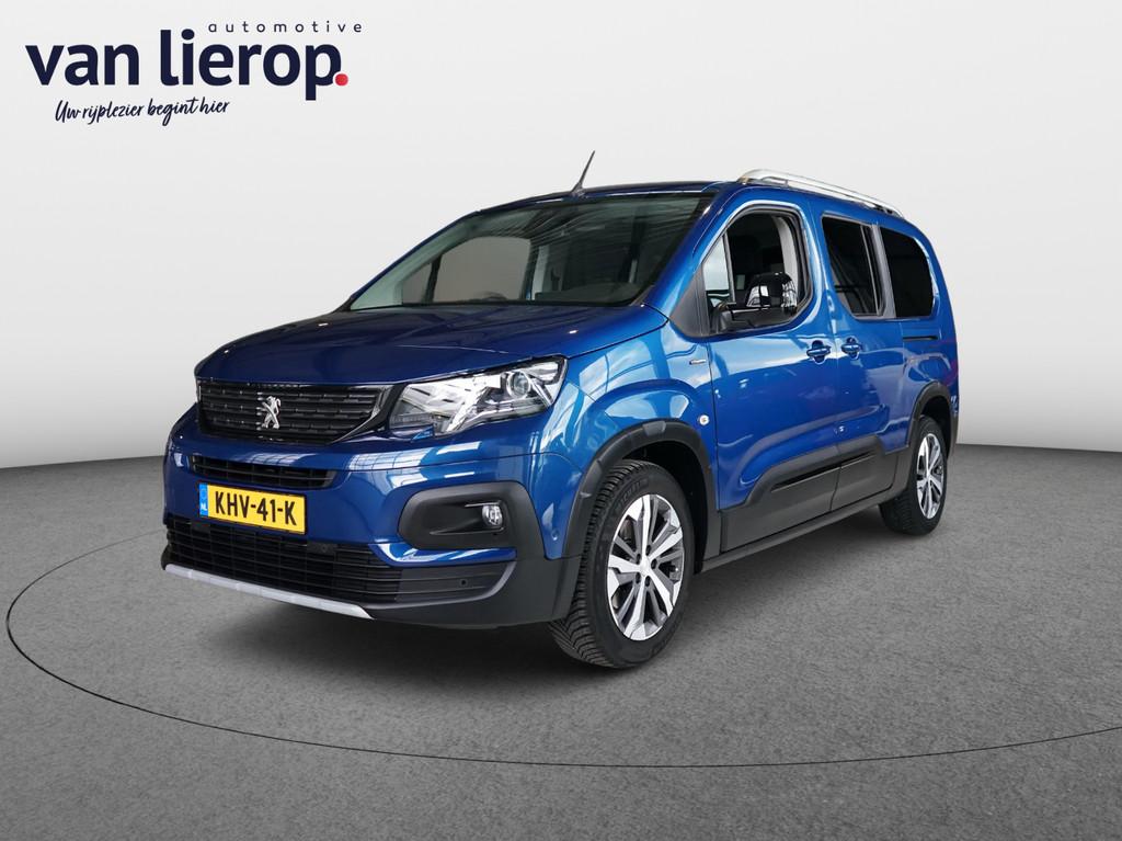 Peugeot Rifter 1.2 Puretech Long GT-Line 7p AUT. | CARPLAY, Auto's, Peugeot, Stof, Gebruikt, Zwart, 1199 cc