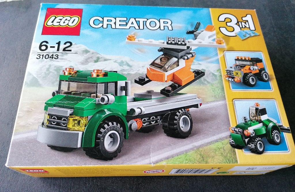 Lego 31043 Helikopter transport (chopper transport) uit 2016, Inclusief instructies, Gebruikt, Lego, Ophalen of Verzenden