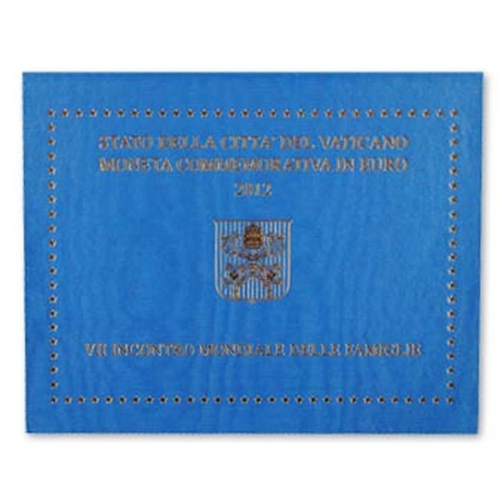 2 euro Vaticaan 2012 - Wereldgezinsdagen (BU), Ophalen of Verzenden, Vaticaanstad, 2 euro, Setje
