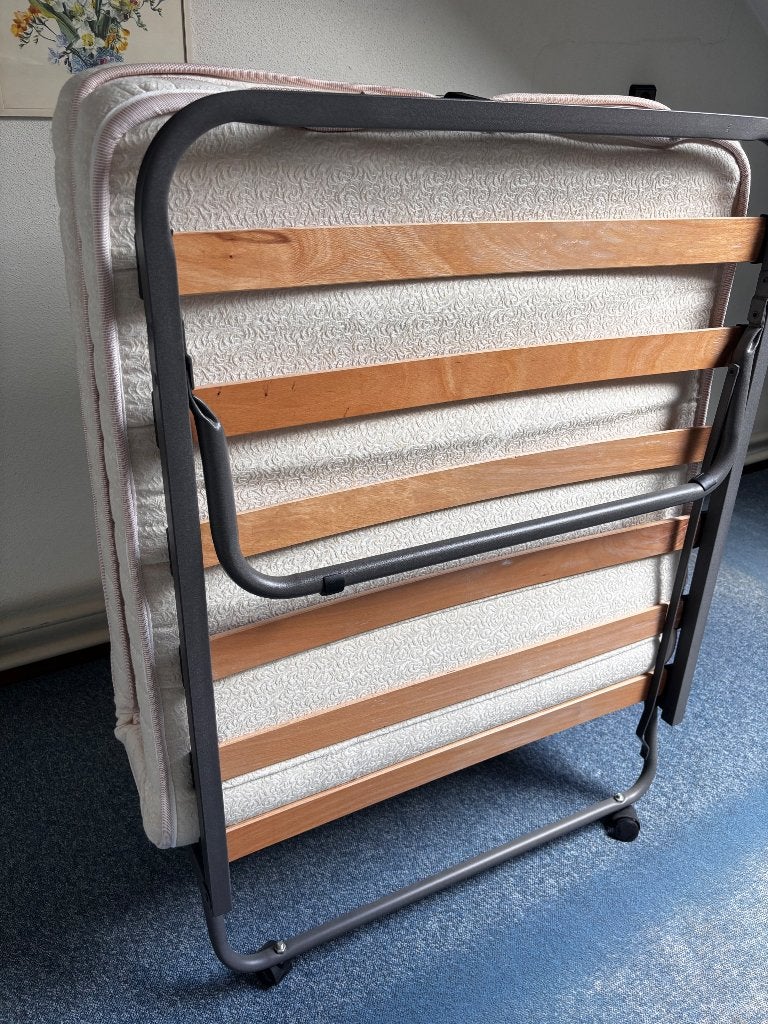 Opklapbed 80x190cm, Ophalen, Eenpersoons, 190 cm of minder, Zo goed als nieuw