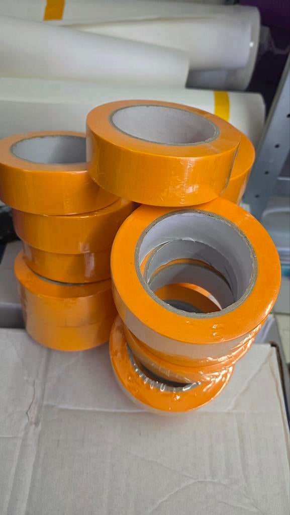 Gele Masking Tape 36mm x 50m - 85 Rollen Nieuw in Folie, Ophalen of Verzenden, Nieuw, Overige typen