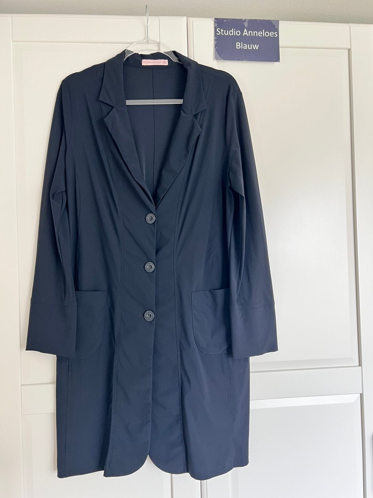 Studio anneloes sky high blazer XXL donkerblauw, Blauw, Maat 46/48 (XL) of groter, Ophalen of Verzenden, Zo goed als nieuw