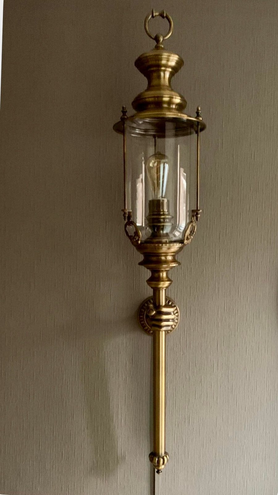Bronzen wandlamp merk O.M.A., Antiek en Kunst, Antiek | Koper en Brons, Ophalen, Brons