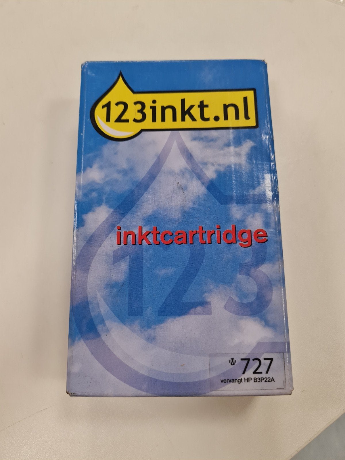123inkt 727 Black HP B3P22A, Hp, Cartridge, Nieuw, HP Inc.