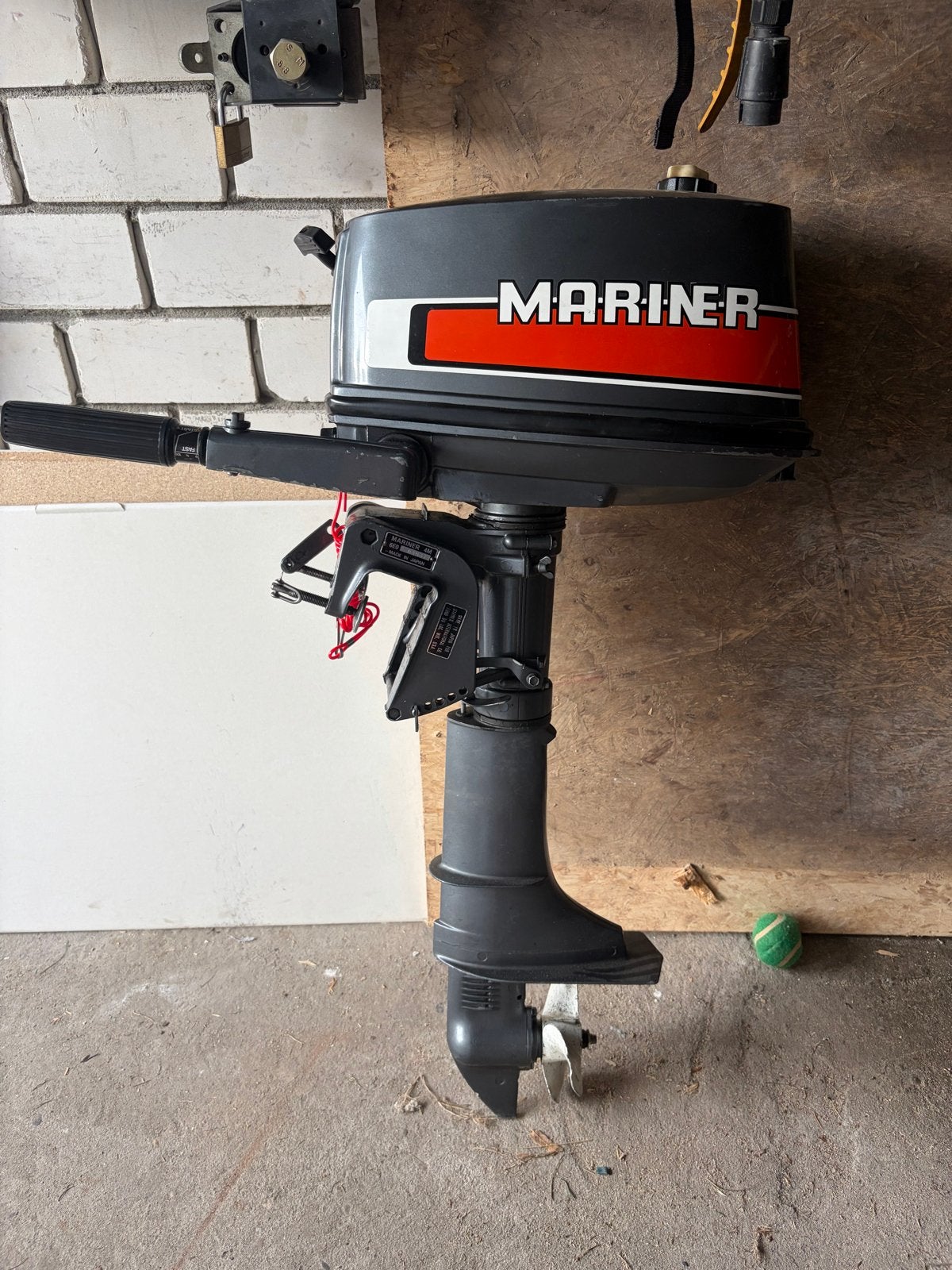 Mariner 4 PK 2 takt Buitenboordmotor - Goed Onderhouden, Ophalen, Gebruikt, Minder dan 5 pk, Buitenboordmotor