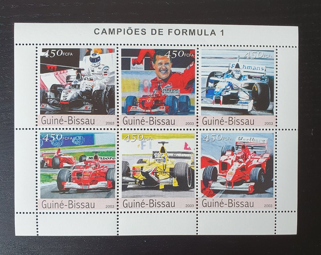 Guinee-Bissau 2003 Formule 1 Sport Michel 2239-2244 postfris, Postzegels en Munten, Verzenden, Postfris, Sport