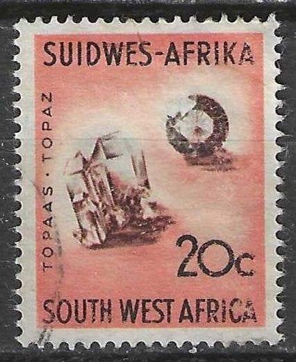 Zuid-West Afrika 1961/1962 - Yvert 264 - Topaas (ST), Verzenden, Overige landen, Gestempeld
