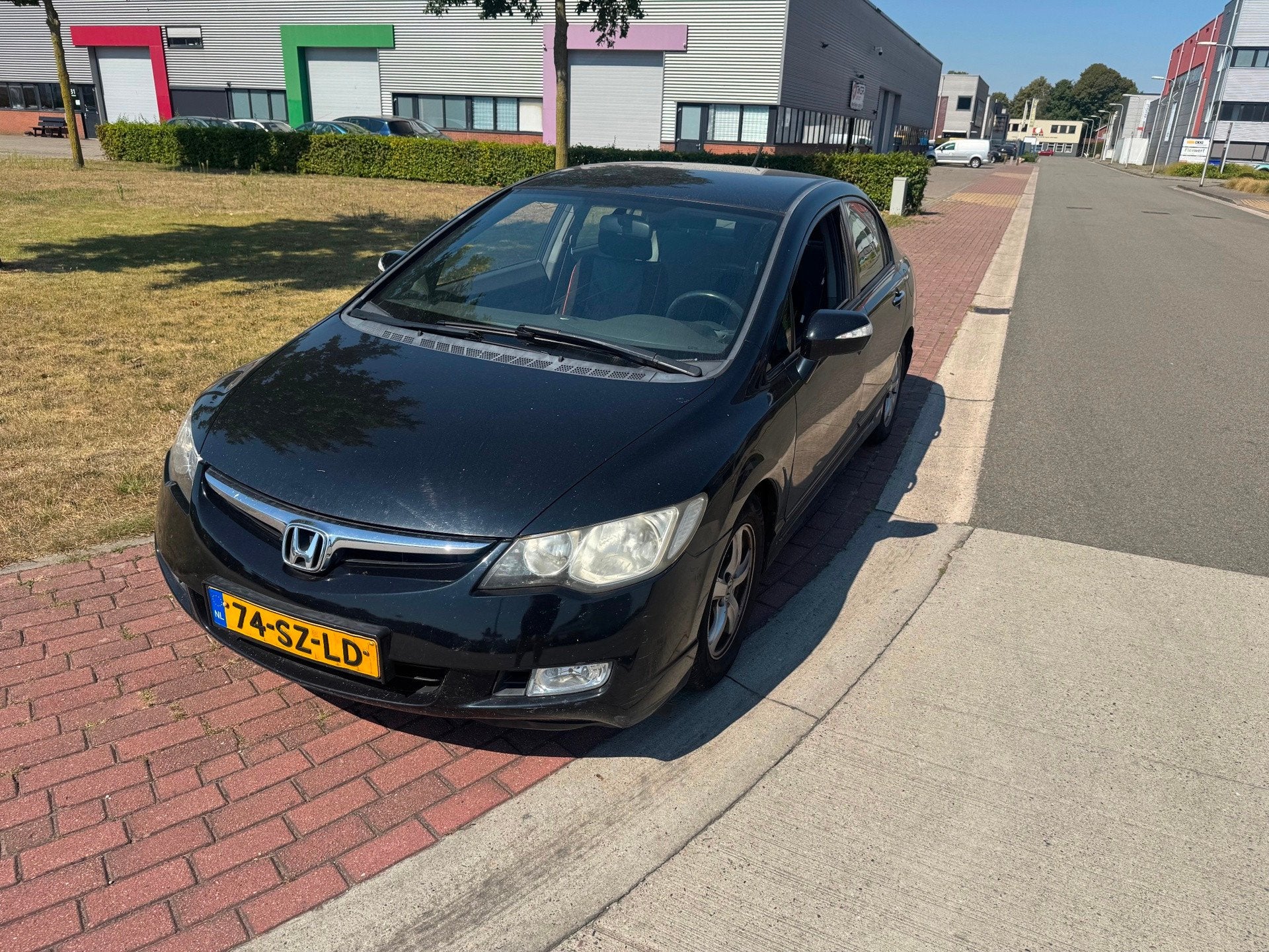 Honda Civic 1.3 Hybrid, Auto's, Honda, Gebruikt, Zwart, Origineel Nederlands, Bedrijf