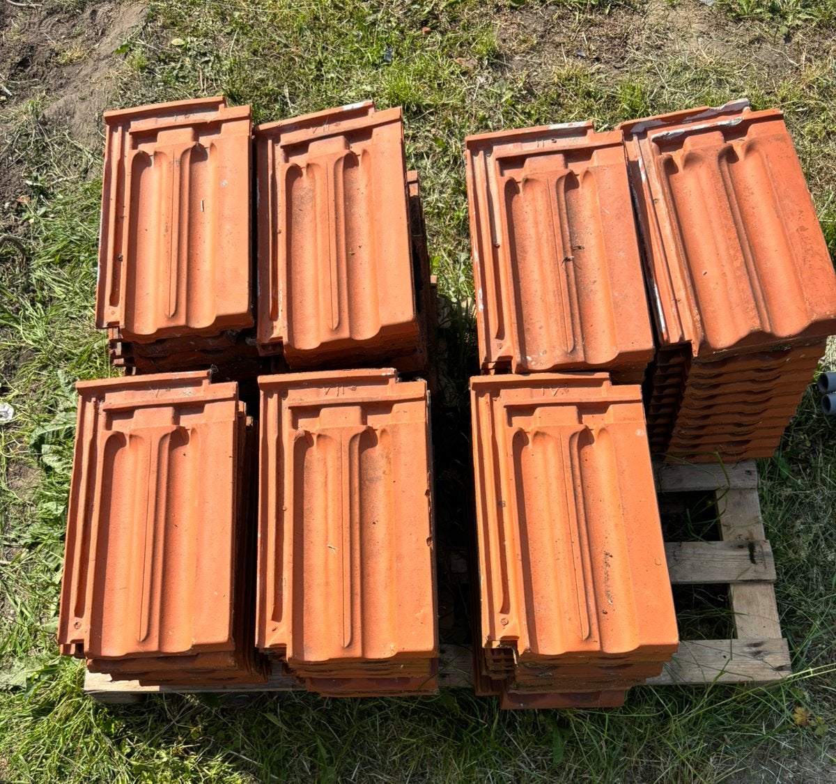 Mulden dakpannen Gebr. Laumans Brüggen 80 stuks, Doe-het-zelf en Verbouw, Ophalen, Steen of Klei, Zo goed als nieuw, 15 m² of meer