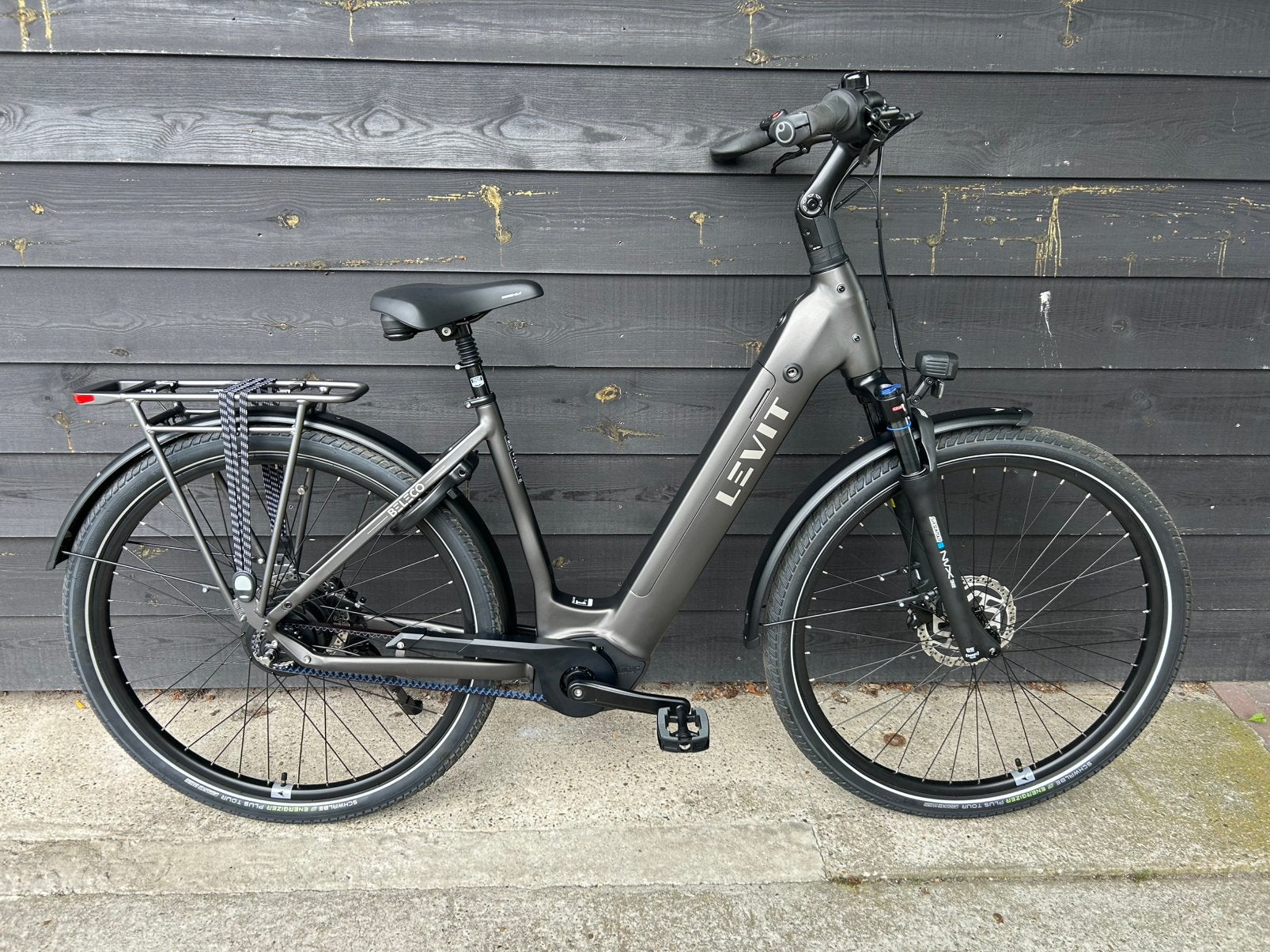 Levit Beleco 3 75nm middenmotor, Enviolo, Gates riem., Gebruikt, (Extra) lage instap, 50 tot 53 cm, Schijfrem