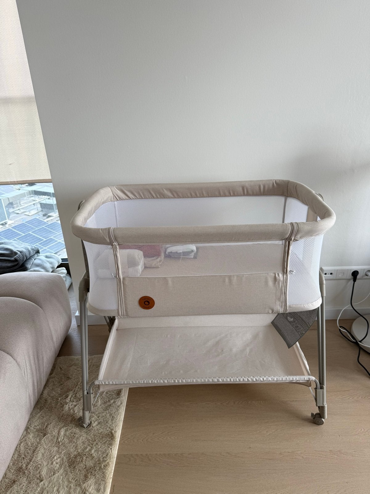 Co-sleeper Beige incl. hoeslakens - Z.G.A.N., Ophalen, Zo goed als nieuw, Wieg