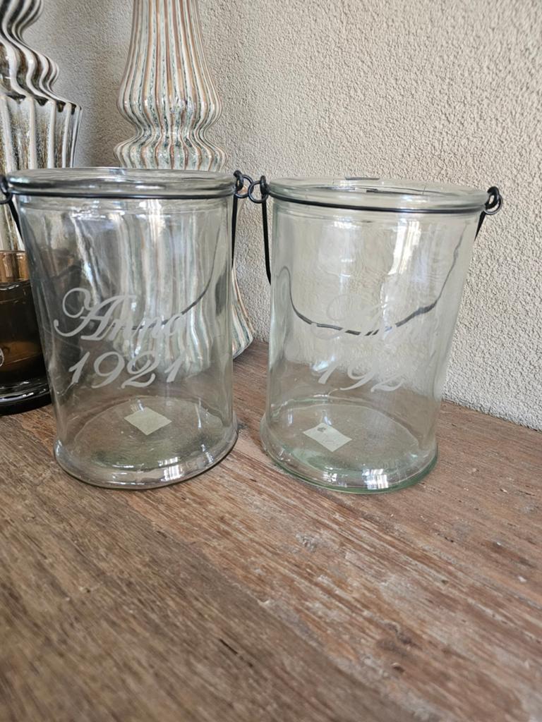 2 windlichten,  landelijk., Ophalen, Zo goed als nieuw, Glas, Landelijk
