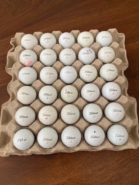 Golfballen  Titleist, Ophalen, Gebruikt, Bal(len), Overige merken