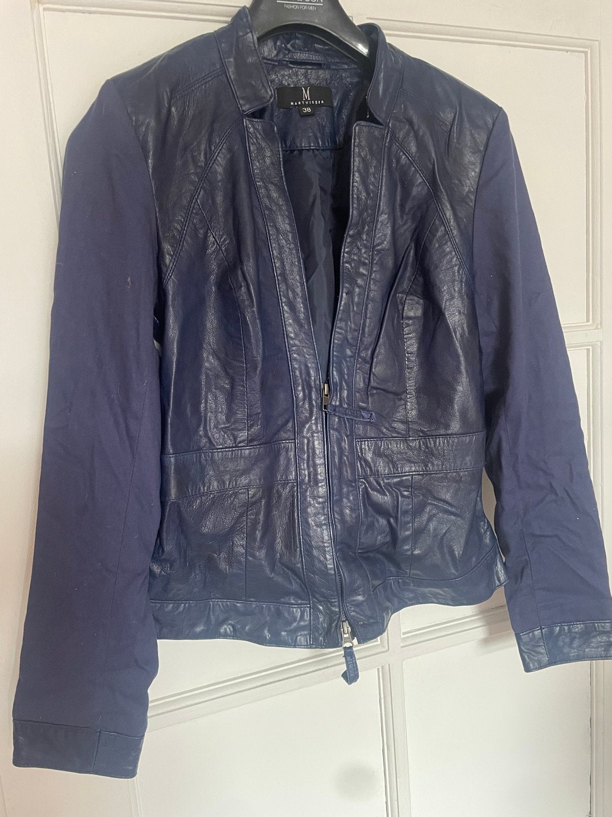 Mart Visser leren jas maat 38, Ophalen of Verzenden, Nieuw, Maat 38/40 (M), Blauw