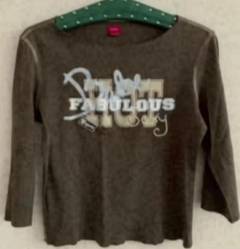 Groene top, shirt met 3/4 mouw; Esprit; Large; 100% katoen, Maat 42/44 (L), Ophalen of Verzenden, Zo goed als nieuw, Lange mouw