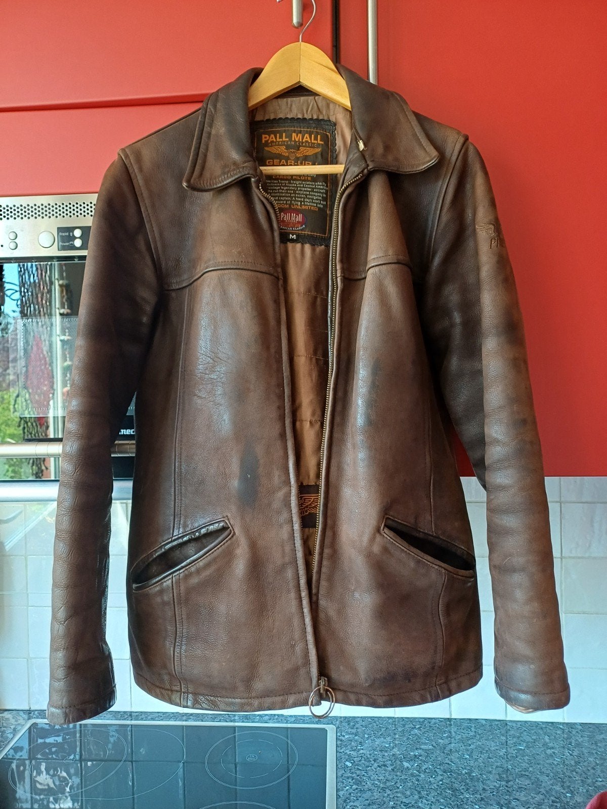 Motorjas leer, Motoren, Kleding | Motorkleding, Ophalen of Verzenden, Tweedehands, Jas | leer