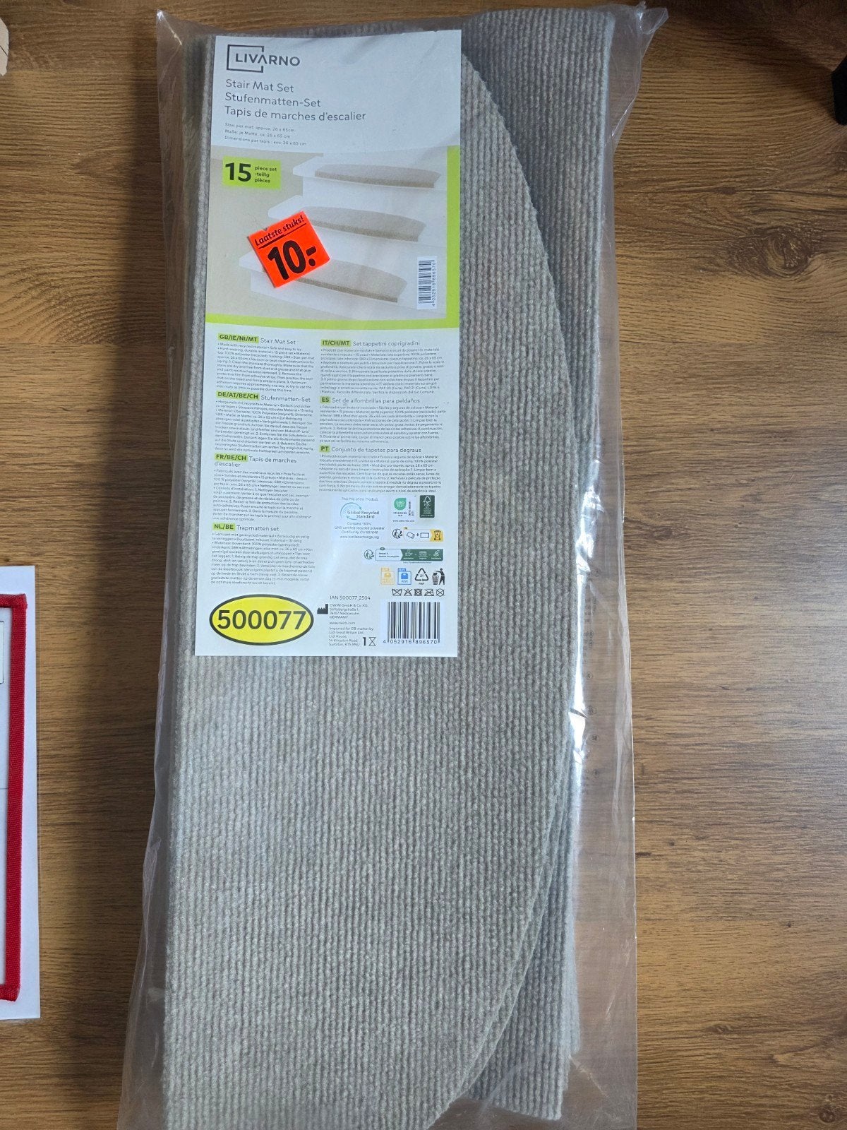 LIVARNO Trapmatten-set - 15 stuks - Nieuw, Ophalen, Nieuw, Beige, Rond