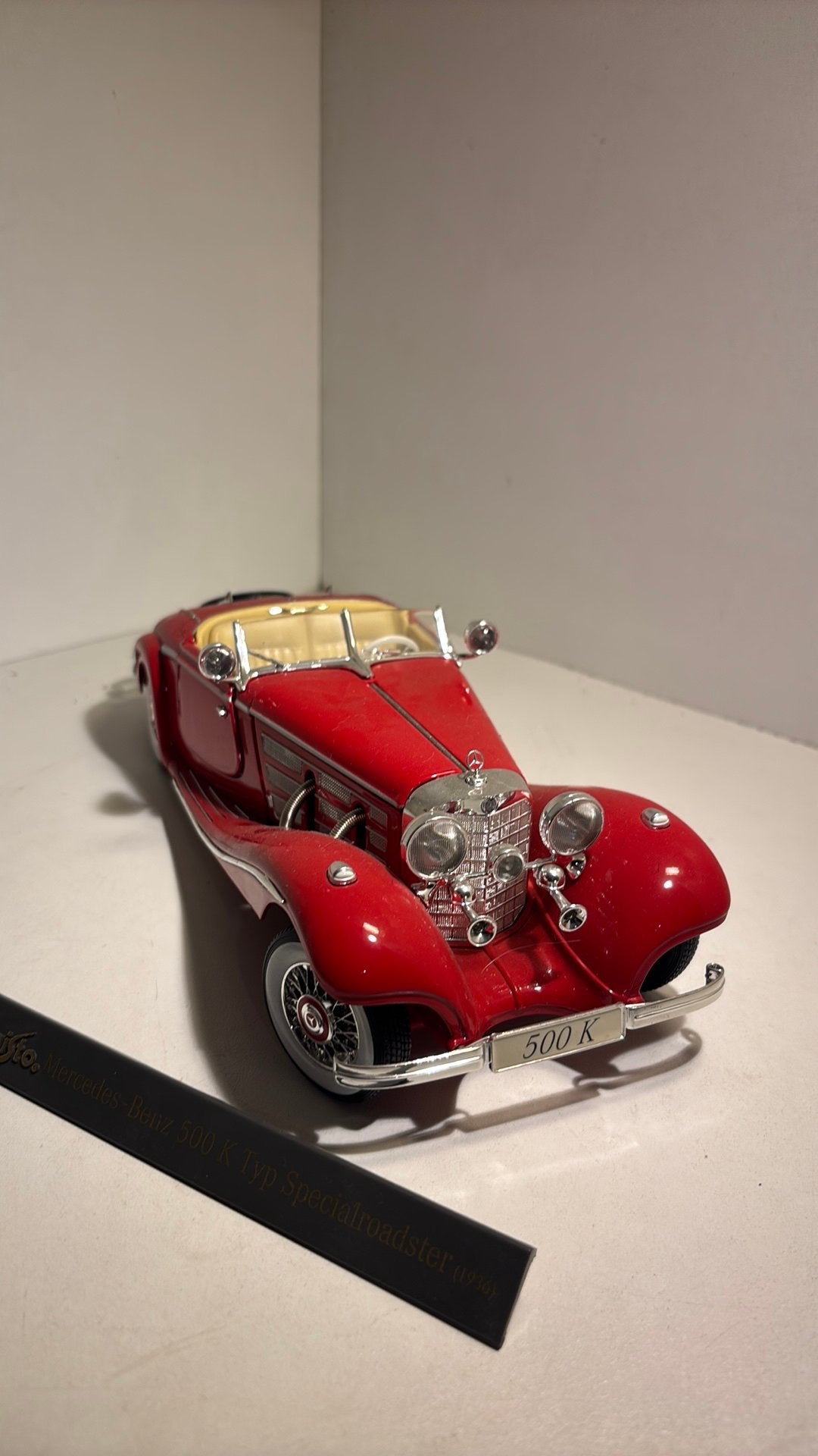 Mercedes benz 500k specialroadster 1936 maisto 1.18, Hobby en Vrije tijd, Maisto, Ophalen of Verzenden, A, A