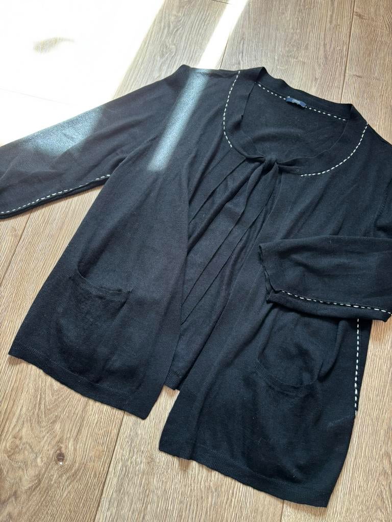 Zwart vestje L, Kleding | Dames, Ophalen of Verzenden, Zo goed als nieuw, Maat 42/44 (L), Zwart