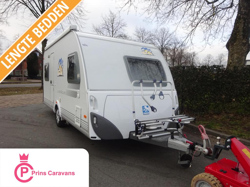 Knaus Azur 450 Met Mover en Luifel, Caravans en Kamperen, Caravans, Rondzit, Schokbreker, Bedrijf, Overige typen