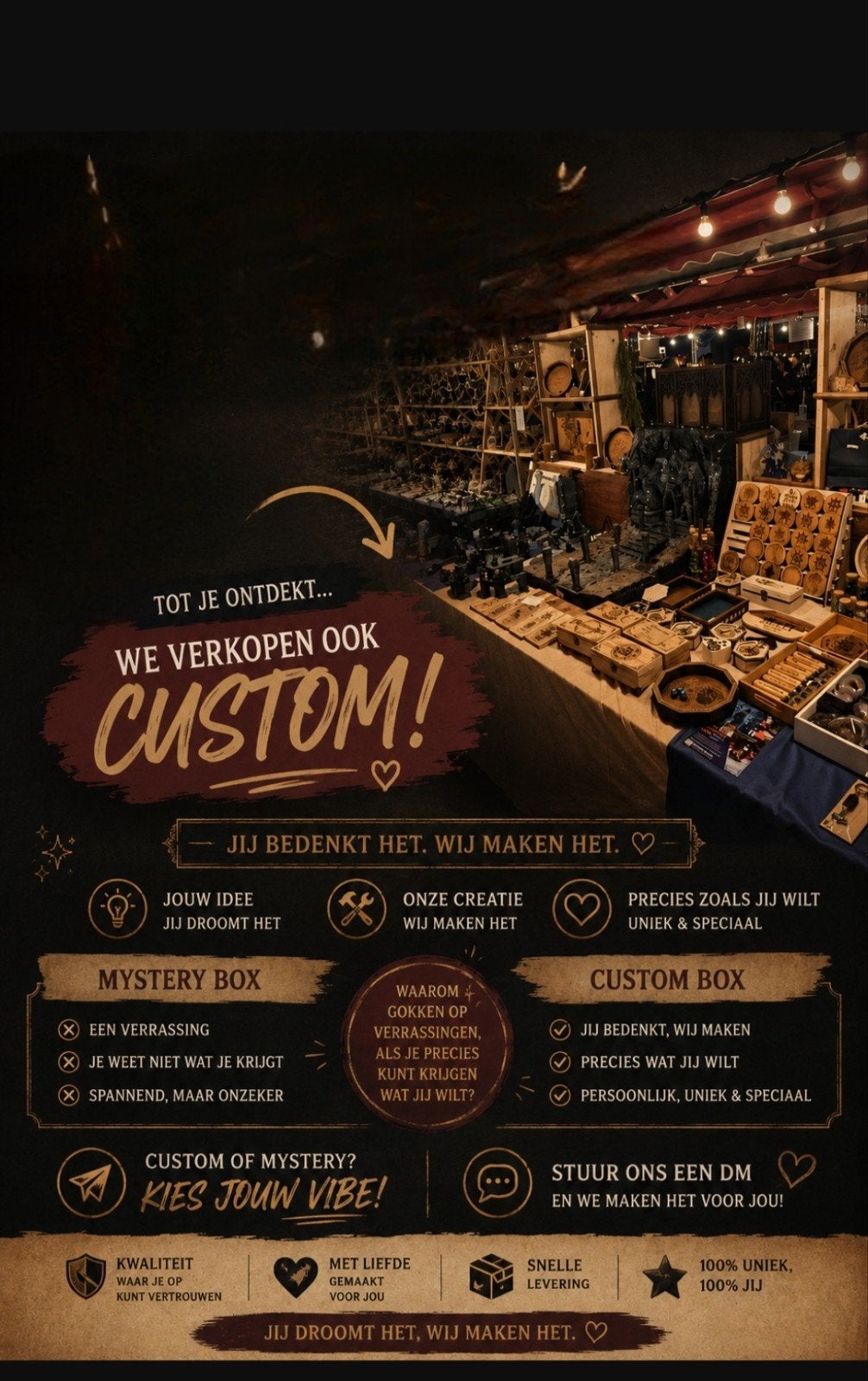 D&D mystery BOX // Custom BOX, Een of twee spelers, Ophalen of Verzenden, Nieuw