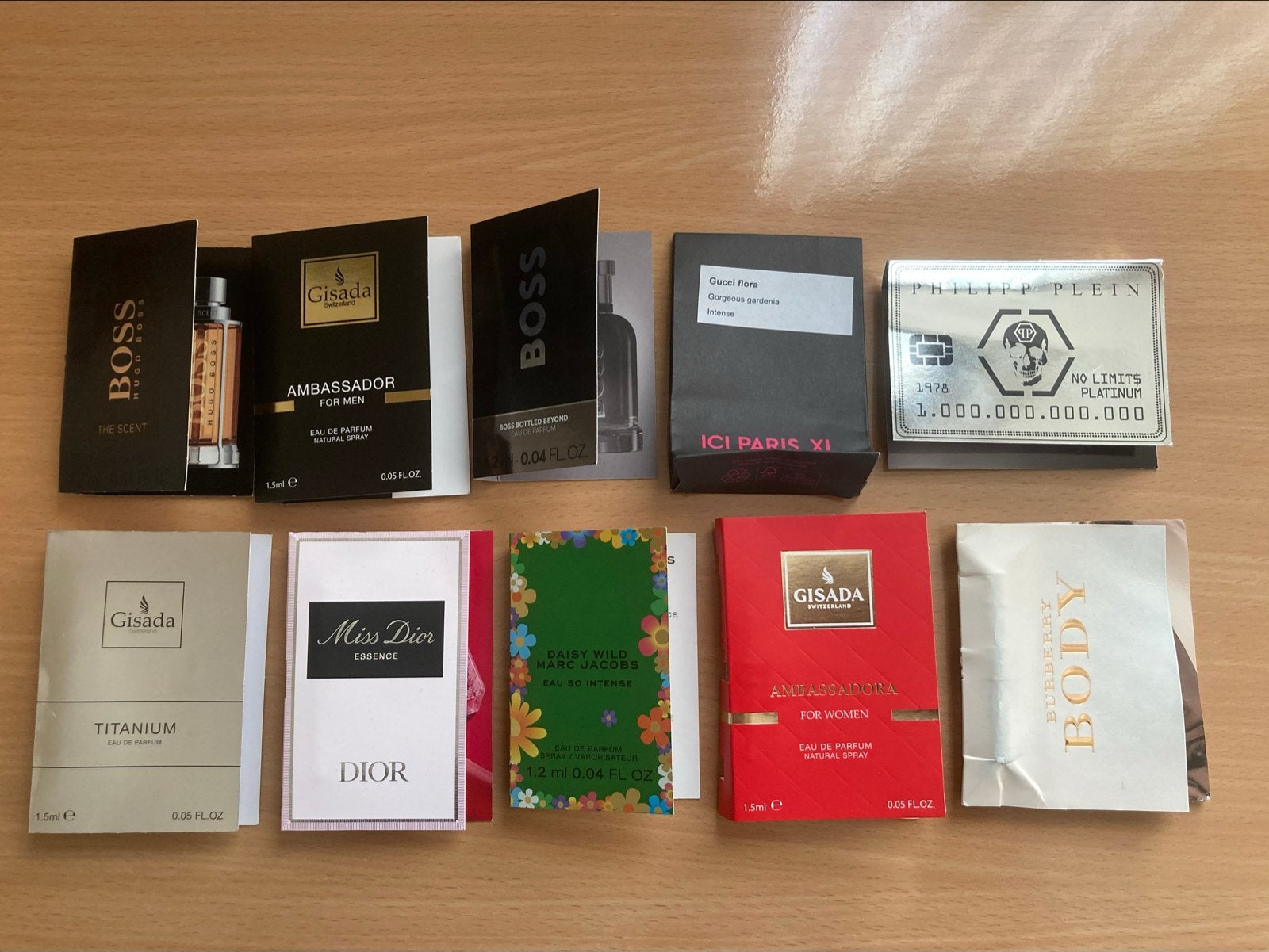 Parfum samples - Hugo Boss, Dior, Gisada, Marc Jacobs, Verzenden, Nieuw