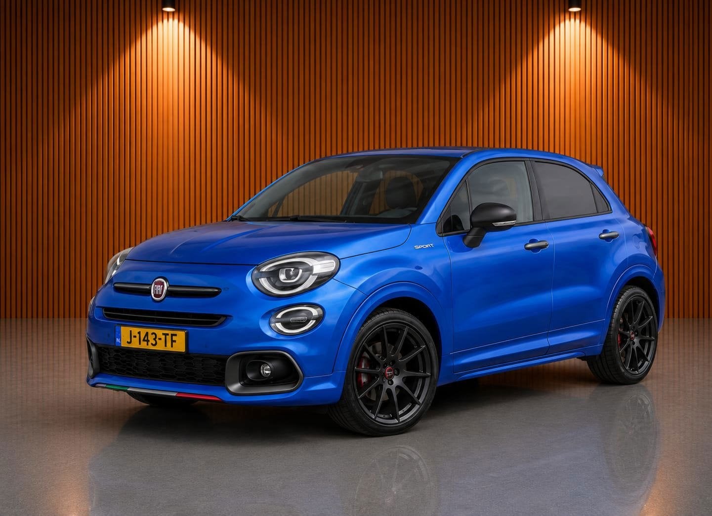 Fiat 500 X 1.3 GSE Sport Automaat, Auto's, Fiat, Gebruikt, 4 cilinders, 150 pk, Blauw