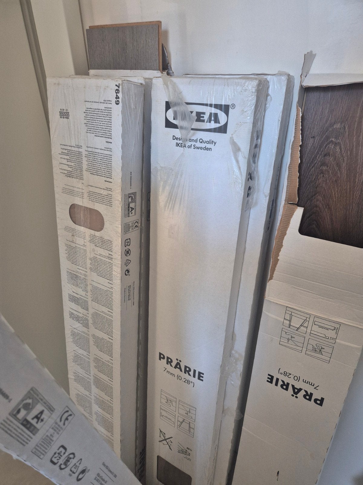 Laminaat Ikea Prarie 6 pakken 12m2, Ophalen, 50 tot 150 cm, Nieuw, 10 m² of meer
