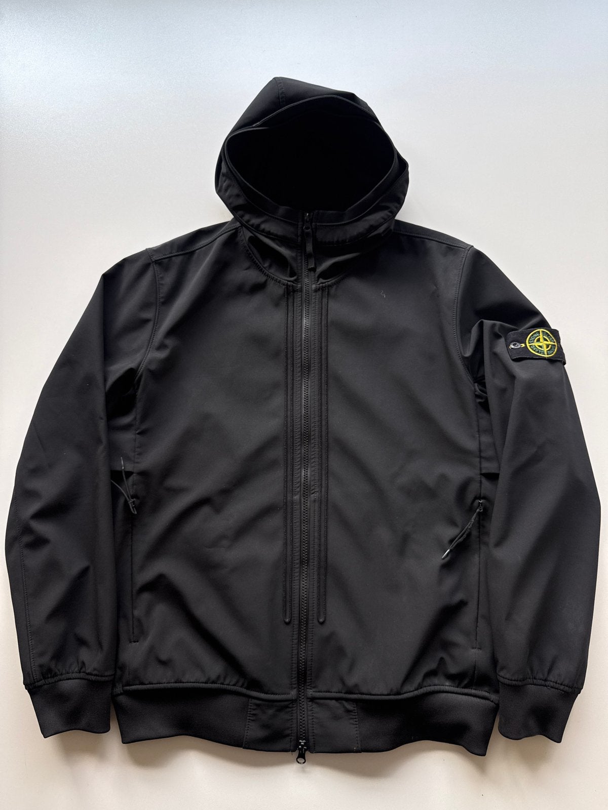 Stone Island Soft Shell jas L, Ophalen of Verzenden, Zo goed als nieuw, Maat 52/54 (L), Zwart