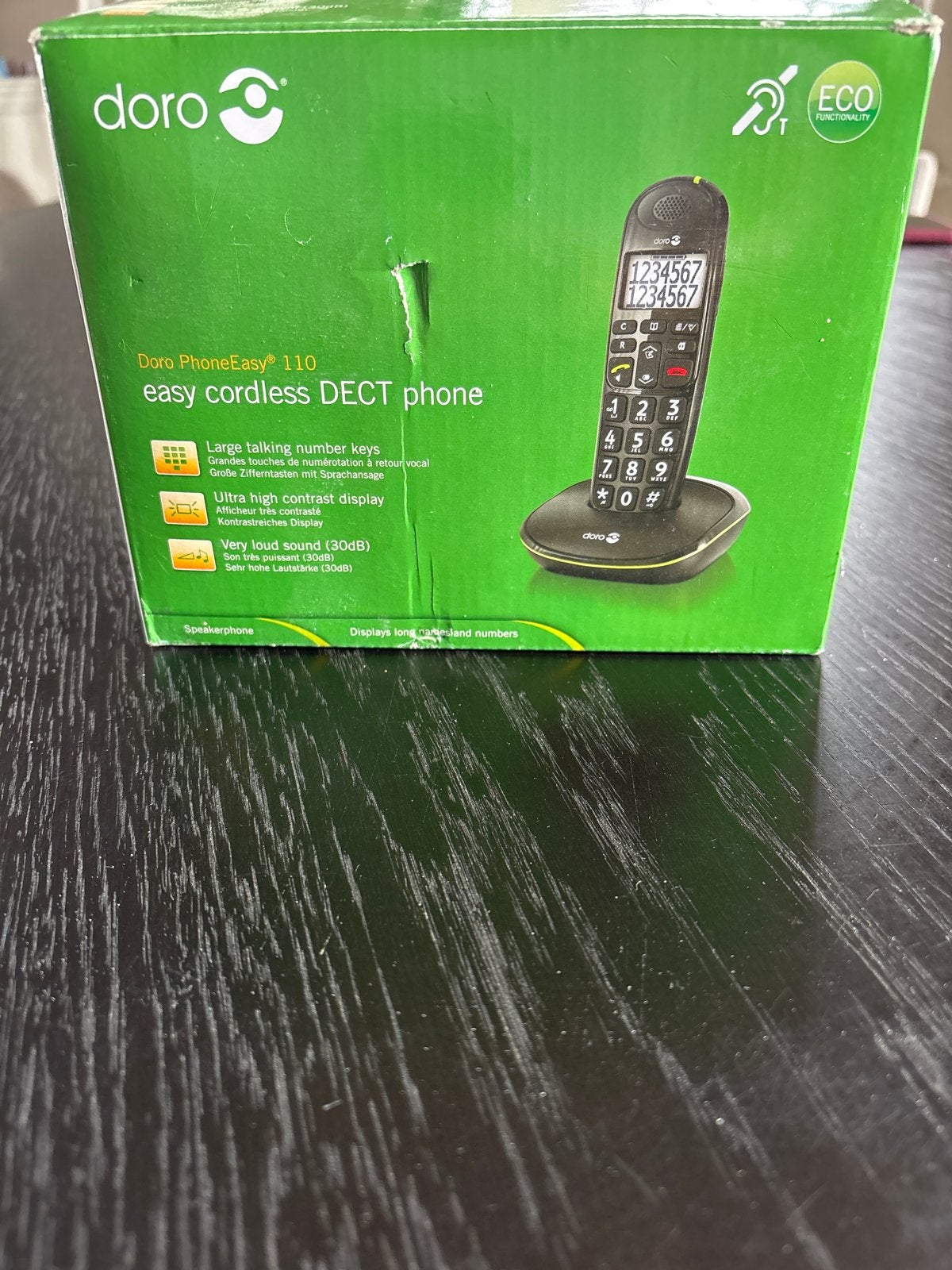 Doro easy telefoon draadloos DECT telefoon, Ophalen of Verzenden, Zo goed als nieuw, 1 handset, Stralingsarm