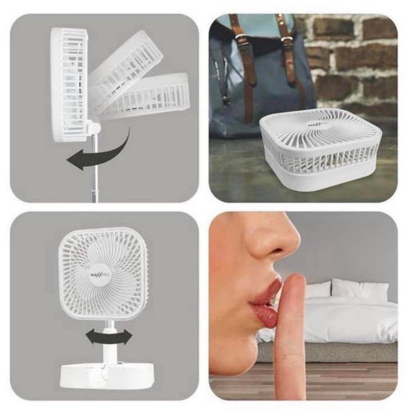 NIEUW accu tafelventilator verstelbaar + afstandsbediening, P, P, P, Nieuw