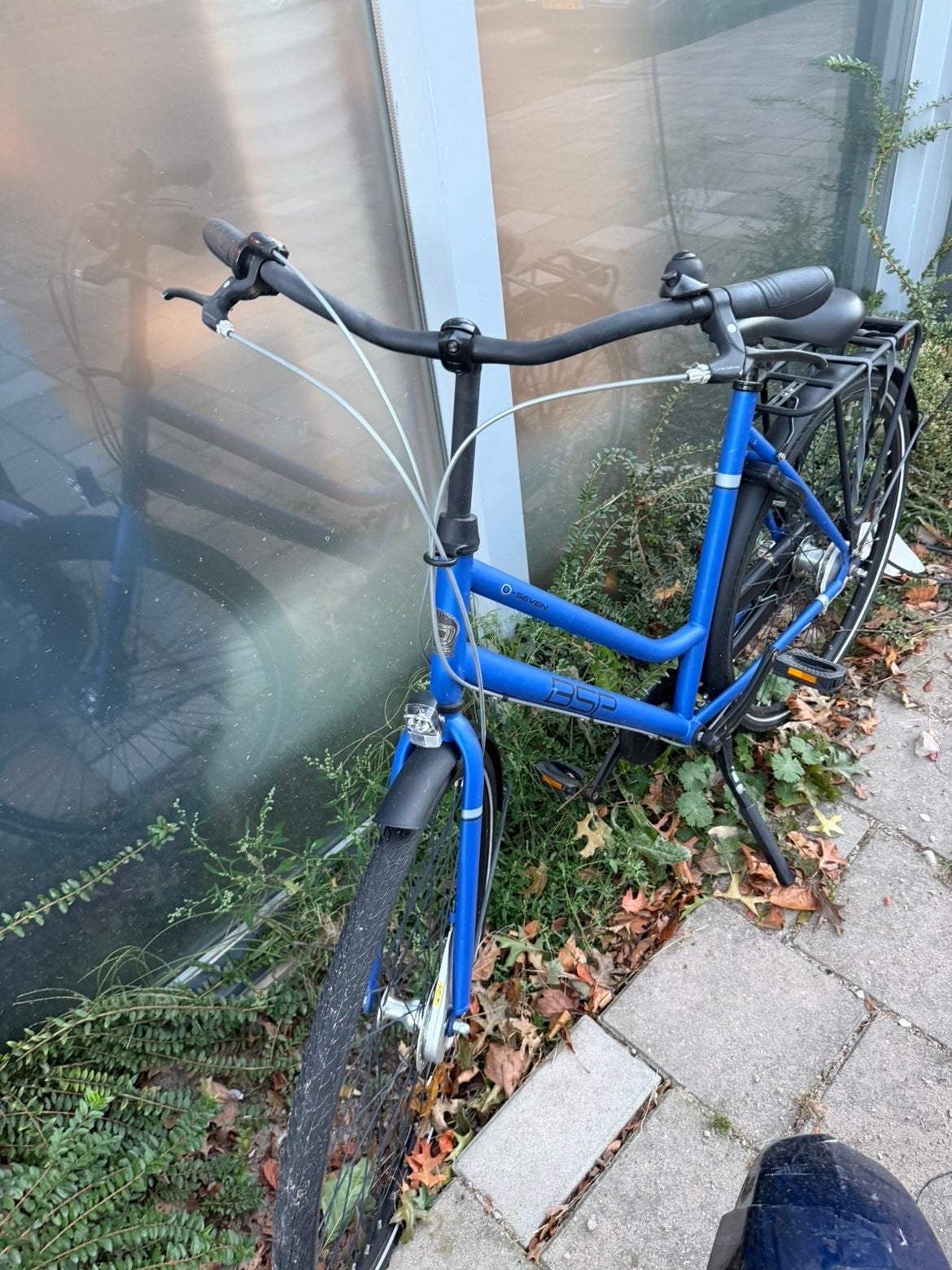 Blauwe BSP stadsfiets - Zo goed als nieuw, Fietsen en Brommers, 53 tot 56 cm, Velgrem, Versnellingen, Zo goed als nieuw