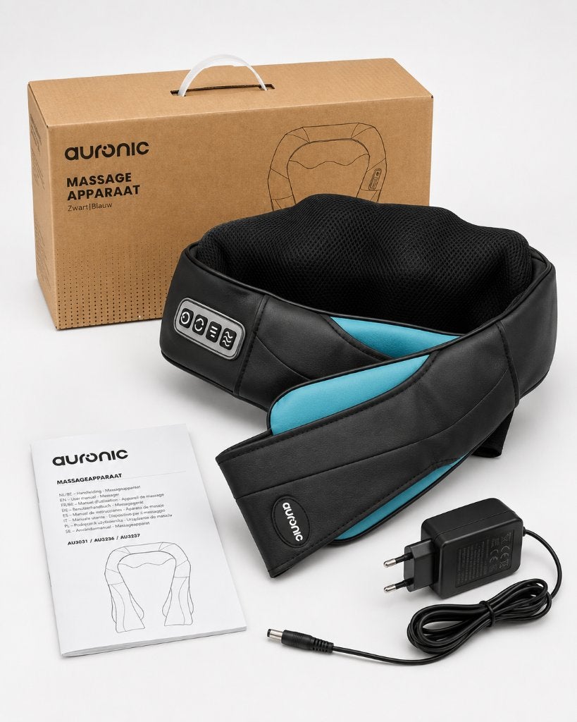 Auronic Shiatsu Massageapparaat met Warmte - NIEUW!, Ophalen of Verzenden, Nieuw, Apparaat