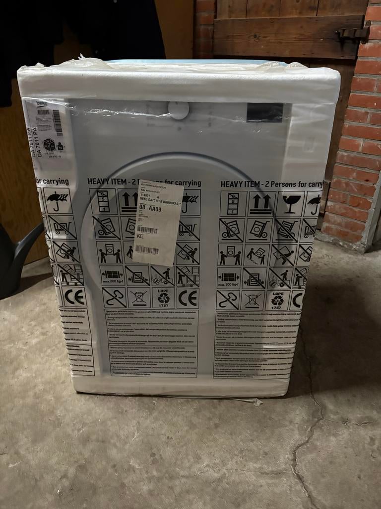 Beko DA 7011 PA Luchtdroger 7kg - Nieuw in verpakking, Witgoed en Apparatuur, Ophalen, 6 tot 8 kg, Luchtafvoer, Nieuw
